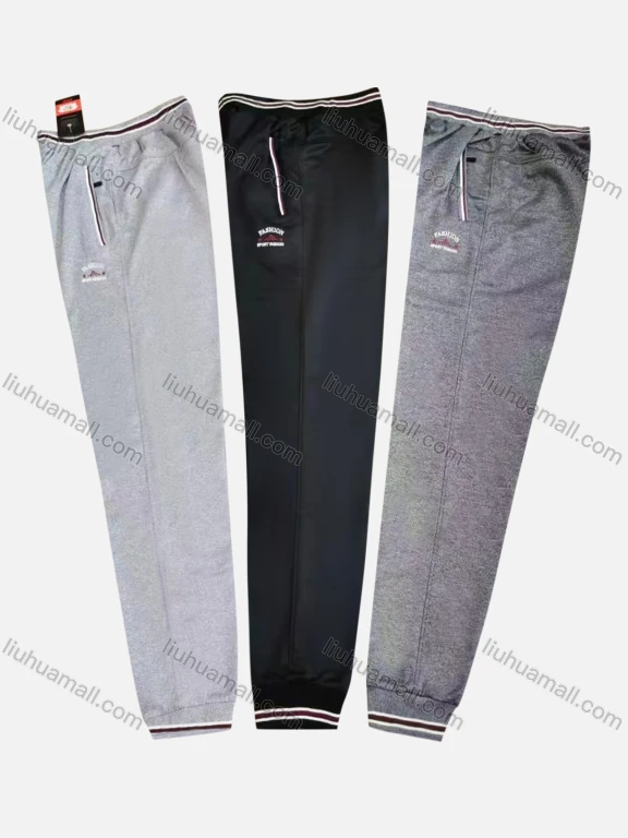 Wholesale Men's Casual Breathable Elastic Waist Pockets Sweatpants Q011#
