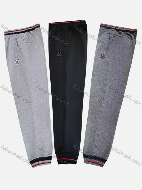 Wholesale Men's Casual Breathable Elastic Waist Pockets Sweatpants Q013#