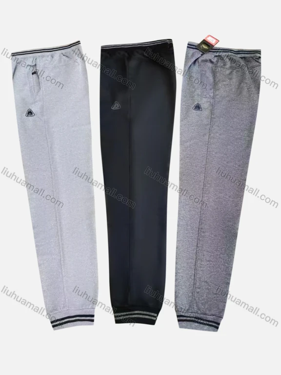 Wholesale Men's Casual Breathable Elastic Waist Pockets Sweatpants Q014#