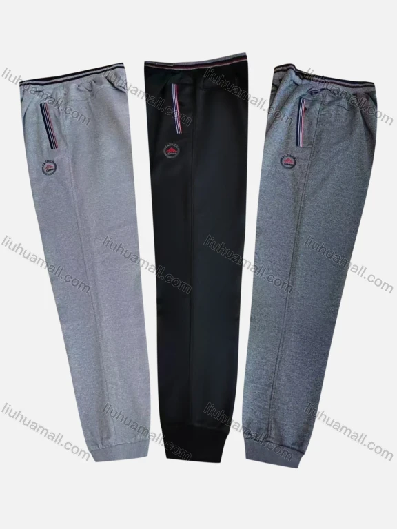 Wholesale Men's Casual Breathable Elastic Waist Pockets Sweatpants Q015#