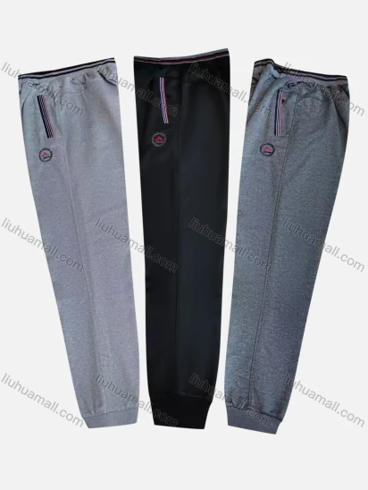 Wholesale Men's Casual Breathable Elastic Waist Pockets Sweatpants Q015#