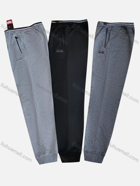 Wholesale Men's Casual Breathable Elastic Waist Pockets Sweatpants Q016#