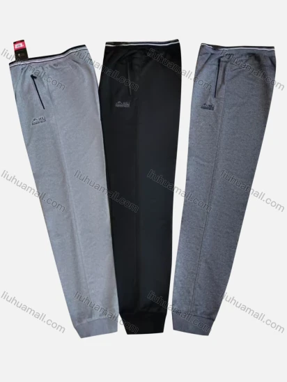 Wholesale Men's Casual Breathable Elastic Waist Pockets Sweatpants Q016#