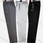 Wholesale Men's Casual Breathable Elastic Waist Pockets Pants Q025# preview