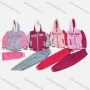 Wholesale Girls Casual Fuzzy Hooded Zipper Jacket & Sweatpants 2-piece Set 8817# preview