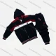 Wholesale Men's Casual Hooded Zipper Jacket & Sweatpants 2-piece Set HR-2424# Black Clothing Wholesale Market Liuhua