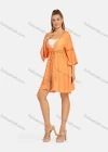 Wholesale Women's Casual 3/4 Sleeve Embroidery Hollow Out Tie Front Long Cardigan B112# - Liuhuamall