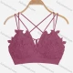 Wholesale Women's Sexy Criss Cross Crochet Guipure Lace Camisoles With Built-in Bra H617# Clothing Wholesale Market Liuhua
