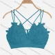 Wholesale Women's Sexy Criss Cross Crochet Guipure Lace Camisoles With Built-in Bra H632# Clothing Wholesale Market Liuhua