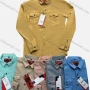 Wholesale Men's Casual Collared Long Sleeve Plain Button Down Denim Shirt preview