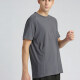 Men's Sporty Crew Neck Short Sleeve Plain Quick-dry Breathable Athletic T-shirt Gray Clothing Wholesale Market -LIUHUA