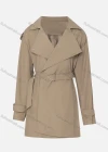 Wholesale Women's Casual Plain Lapel Long Sleeve Wrap With Belt - Liuhuamall