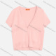 Wholesale Women's V Neck Short Sleeve Plain Button Cardigan 9263# Pink Wholesale Clothing Market & Suppliers -LIUHUAMALL