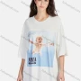 Wholesale Women's Hip Hop Crew Neck Loose Fit Short Sleeve Graphic Letter T-shirt preview