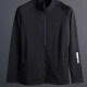 Men's Sporty Long Sleeve Jacket Quick Dry Breathable Zipper Athletic Outerwear Black Clothing Wholesale Market -LIUHUA