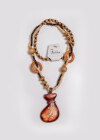 Wholesale Vintage Lucky Bag Wood Beads Necklace - Liuhuamall
