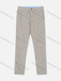 Wholesale Men's Casual Button Plain Straight Leg Pants, LIUHUA CLOTHING WHOLESALE