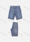 Wholesale Men's Casual Plain Button Closure Wash Denim Shorts - Liuhuamall