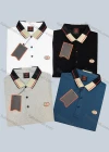 Wholesale Men's Casual Lycra Cotton Plain Short Sleeve Polo Shirt - Liuhuamall