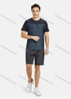 Wholesale Men's Athletic Short Sleeve Colorblock Running T-shirts - Liuhuamall