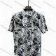 Wholesale In Stock Men's Slim Fit Short Sleeve Abstract Art Print Button - Down Shirt | Casual Fashion Dress Shirt Black Clothing Wholesale Market Liuhua