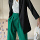 Women's Plain Lapel Long Sleeve Suit Jacket SN1267# Black Clothing Wholesale Market -LIUHUA