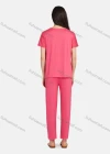 Wholesale Women's Lounge Comfy Short Sleeve Letter Panda Graphic T-shirt & Pant Pajama Sets - Liuhuamall