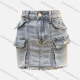 Wholesale Women's Casual Plain Multiple Flap Pockets Distressed Mini Denim Skirt Blue Guangzhou Clothing Wholesale Market & Suppliers -LIUHUAMALL