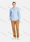 Wholesale Men's Casual Collared Long Sleeve Button Down Plain Shirt 5011# - Liuhuamall