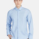 Men's Casual Collared Long Sleeve Button Down Plain Shirt 5011# Blue Clothing Wholesale Market -LIUHUA