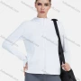 Wholesale Women's Sporty Hooded Plain Long Sleeve Zipper Training Jacket preview