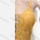Wholesale Women's Sexy See Through Lace One Piece Lingerie Bodysuit F101# Yellow Clothing Wholesale Market Liuhua