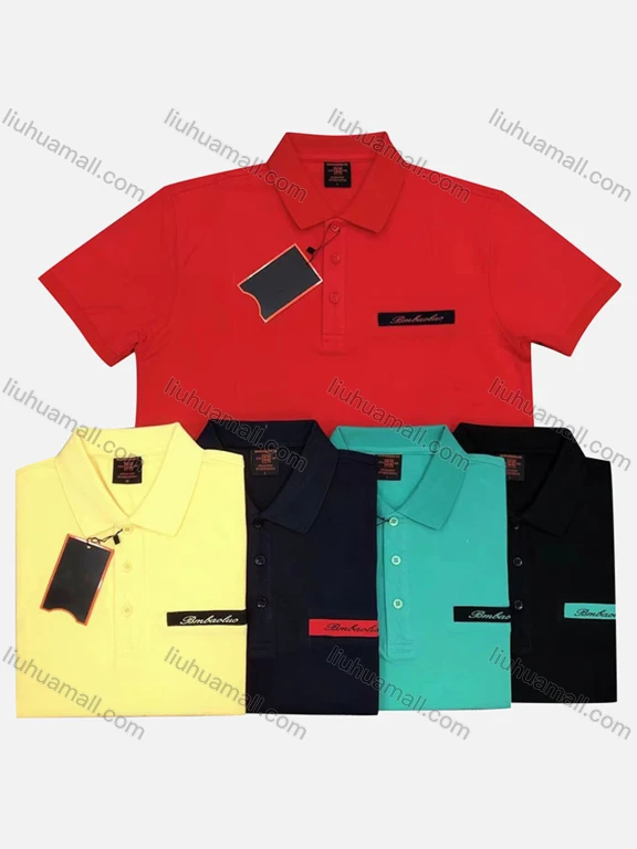 Wholesale Men's Casual Lycra Cotton Plain Short Sleeve Polo Shirt
