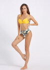 Wholesale Women's Spaghetti Strap Floral Print Tie Back Bikini 2 Piece Swimsuit Set - Liuhuamall
