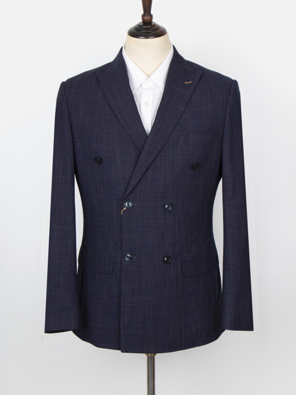 Men's Formal Lapel Long Sleeve Flap Pockets Double Breasted Blazer Jackets X6567#, Clothing Wholesale Market -LIUHUA, 