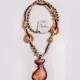 Vintage Lucky Bag Wood Beads Necklace Wood Clothing Wholesale Market -LIUHUA