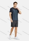 Wholesale Men's Athletic Short Sleeve Colorblock Running T-shirts - Liuhuamall