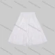 Wholesale Girls' Casual Elastic Waist Ruched Embroidered Splicing Maxi Skirt White Clothing Wholesale Market Liuhua