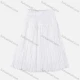 Wholesale Girls' Casual Elastic Waist Plain Pleated Splicing Maxi Skirt White Clothing Wholesale Market Liuhua