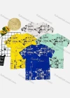 Wholesale Boy's Casual Allover Print Round Neck Short Sleeve Tee - Liuhuamall