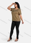 Wholesale Women's Elegant Round Neck Floral Embroidery Short Sleeve T-Shirt - Liuhuamall