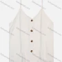 Wholesale Women's Summer Casual Button Decor Plain Crop Cami Top preview
