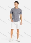 Wholesale Men's Round Neck Short Sleeve Space Dye Print T Shirt - Liuhuamall