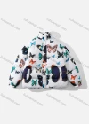 Wholesale Men's Fashion Long Sleeve Stand Collar Butterfly Print Puffer Coat 924# - Liuhuamall