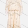 Wholesale Women's Fashion Round Neck Butterfly Sleeve Mesh Sequin Cocktail Dress 99029# preview