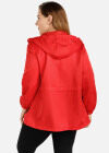 Wholesale Women's Plus Size Plain Long Sleeve Zipper Jacket With Hood - Liuhuamall