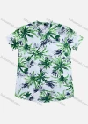 Wholesale Men's Casual V Neck Short Sleeve Leaf Print T-Shirt - Liuhuamall