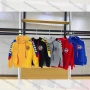 Wholesale  Boys Multicolor Stripes Sleeves Letters Print Graphic Hoodies preview