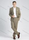 Wholesale Men's Formal Slim Fit Lapel Single Breasted Plaid Print Blazer & Trousers 2 Piece Sets - Liuhuamall