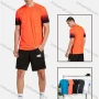 Wholesale Men's Sporty Crew Neck Short Sleeve Gradient T-Shirt preview